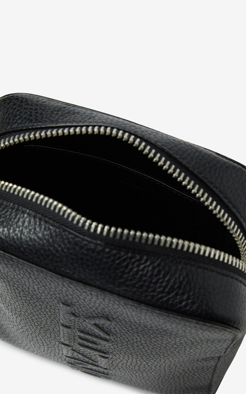 KENZO Imprint grained leather shoulder bag 4