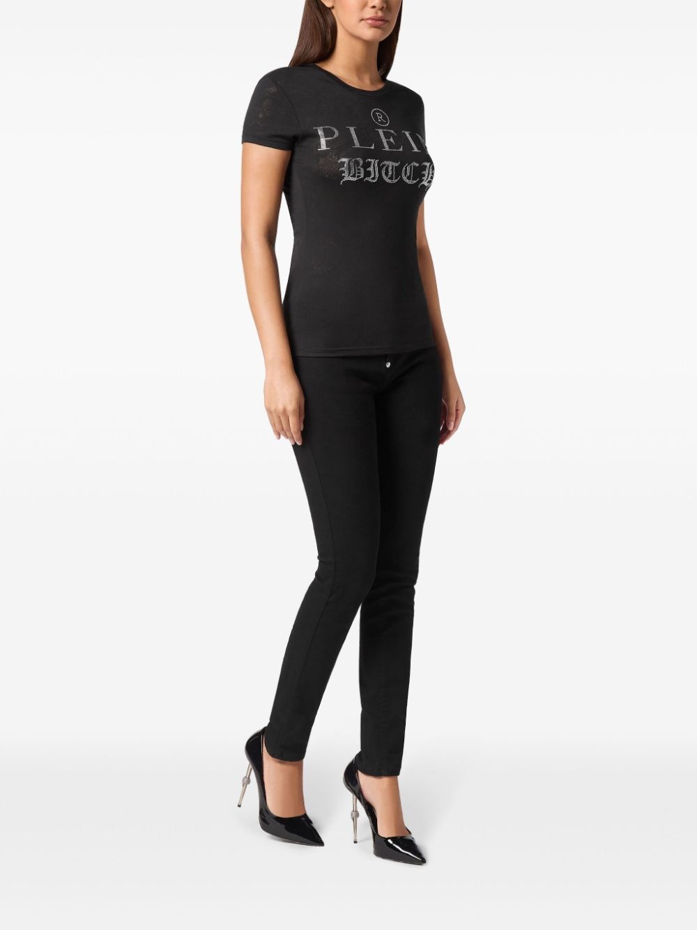 logo-embellished T-shirt - 2