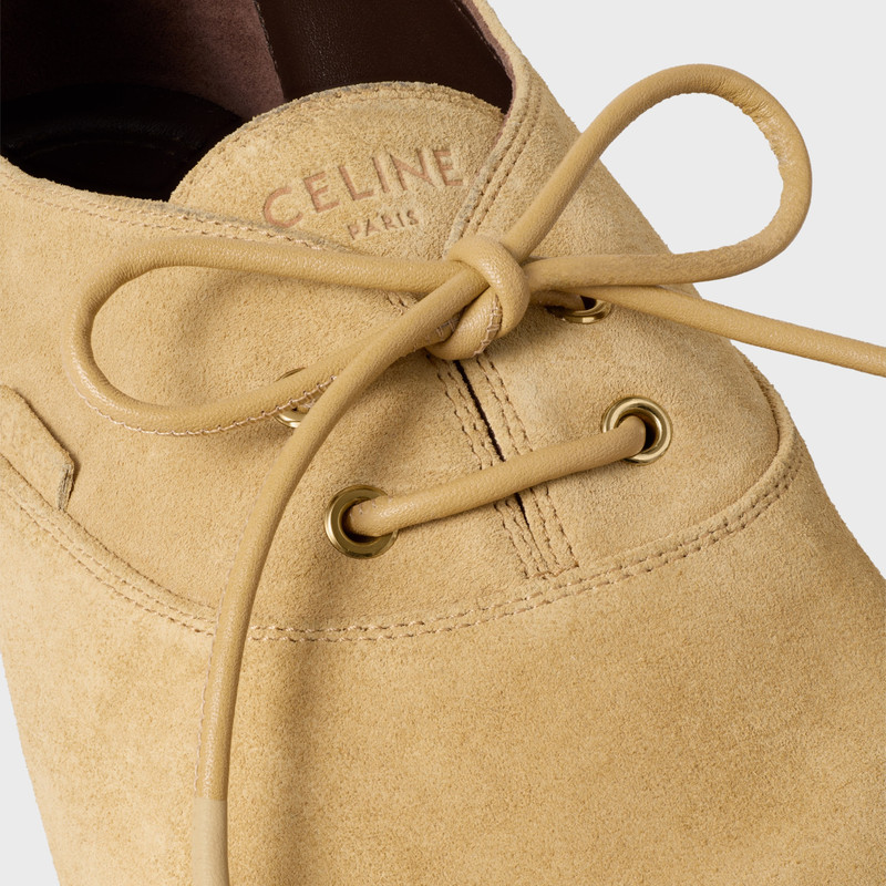 BALLET LACE-UP SHOE IN SUEDE CALFSKIN 4
