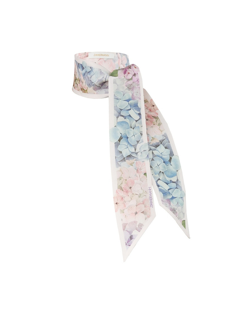 PRINTED SILK RIBBON SCARF 1