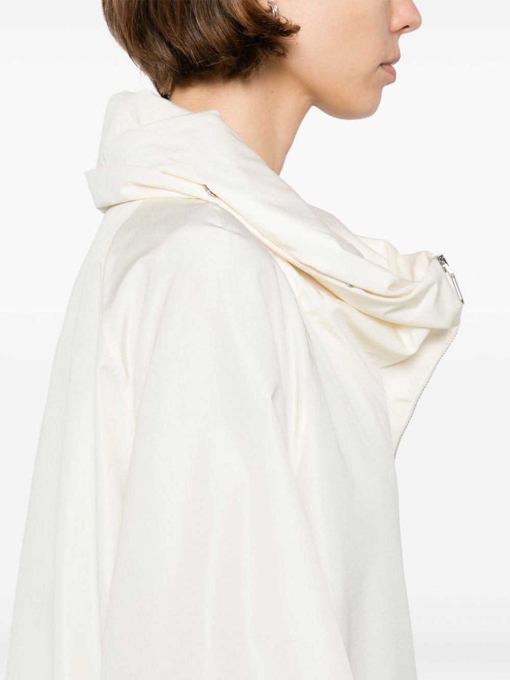 silk taffeta parka - 5