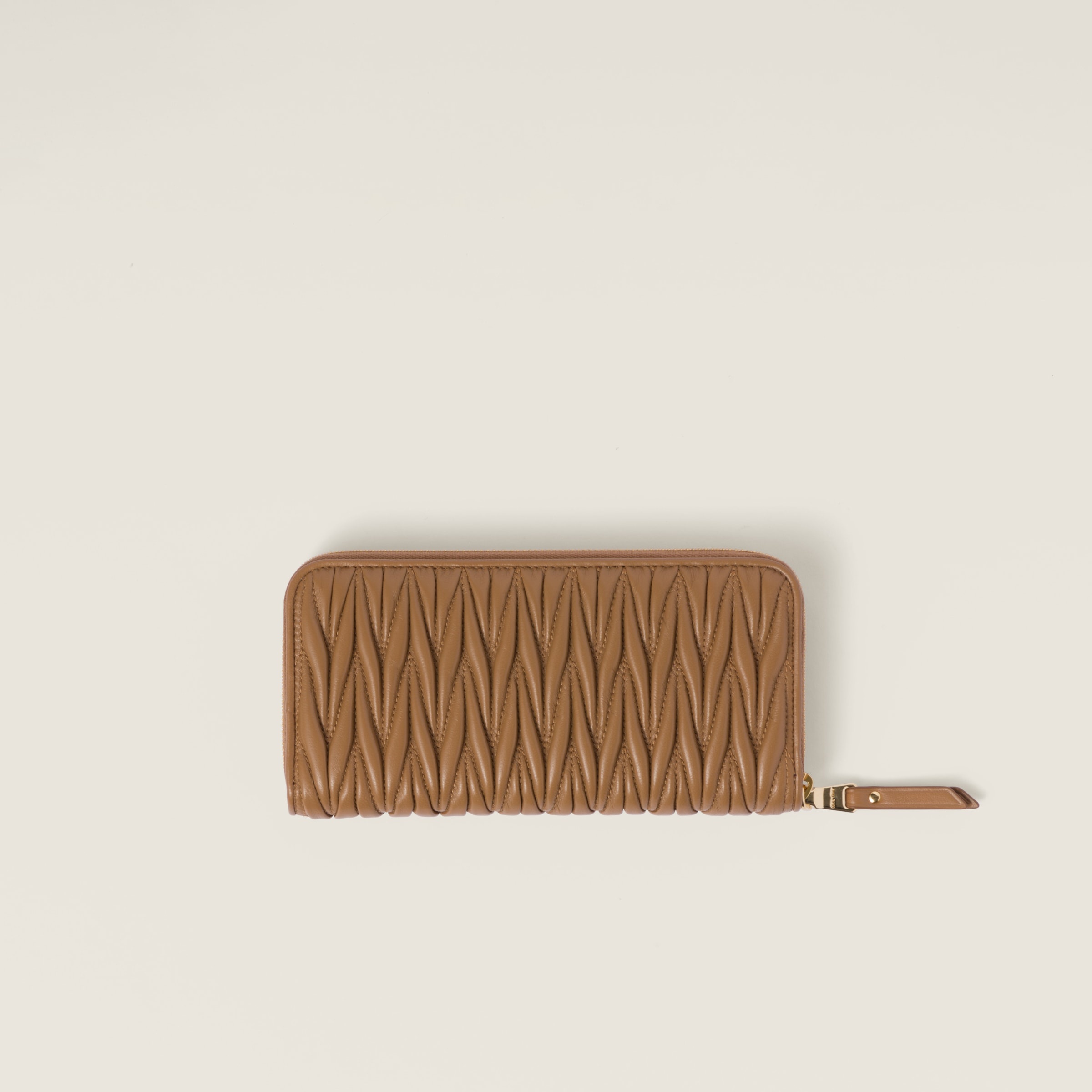 Large matelassé nappa leather wallet - 3