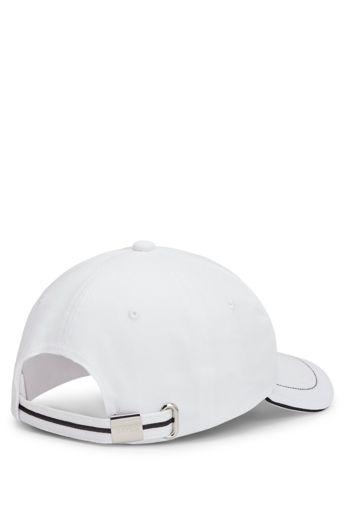 COTTON-TWILL CAP WITH EMBROIDERED LOGO AND METAL BUCKLE - 3