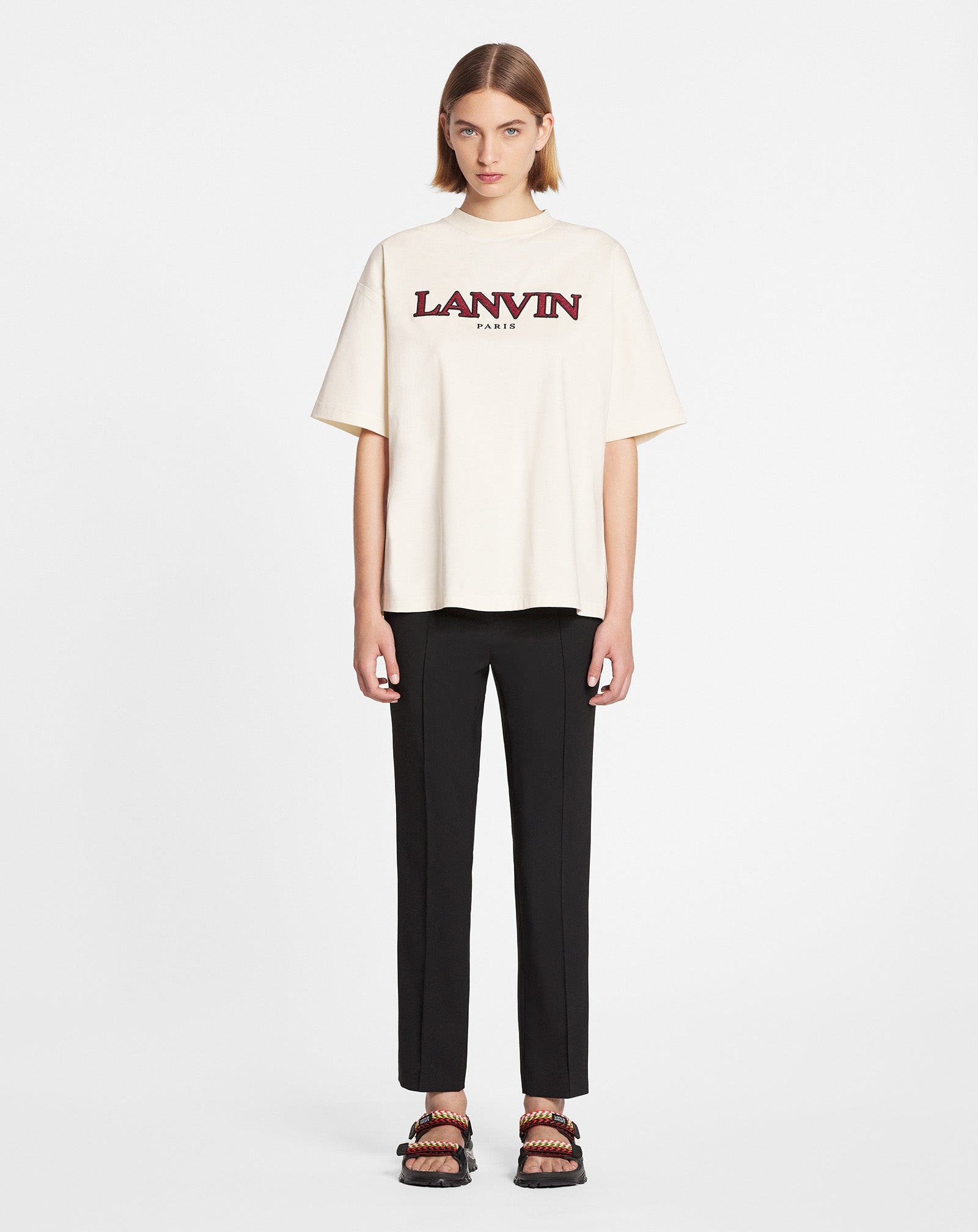 OVERSIZED EMBROIDERED CURB T-SHIRT - 2