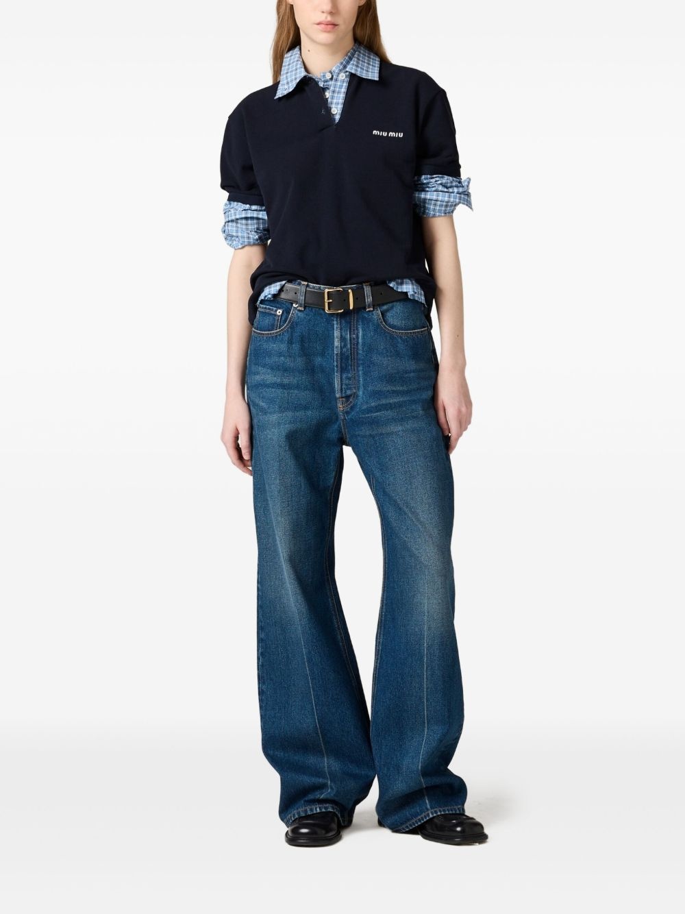 logo-appliqué jeans - 2