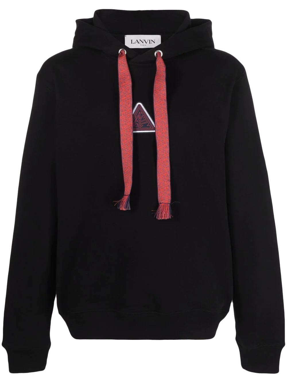 logo-print drawstring hoodie - 1