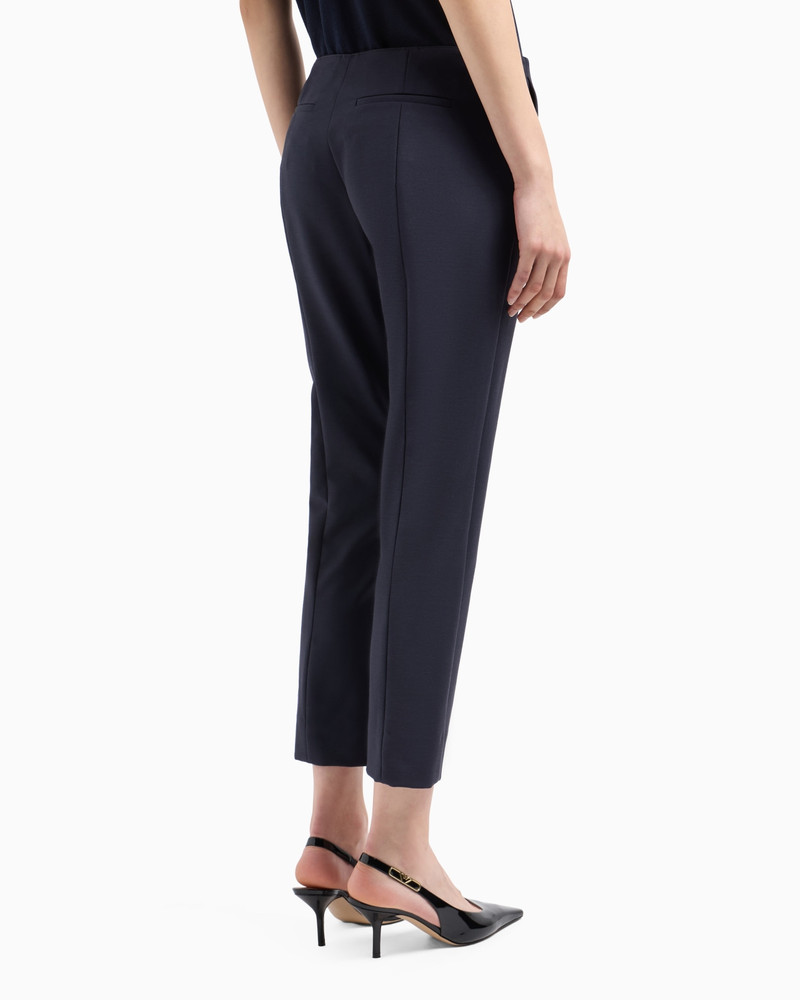 Stretch gabardine 7/8 trousers 3