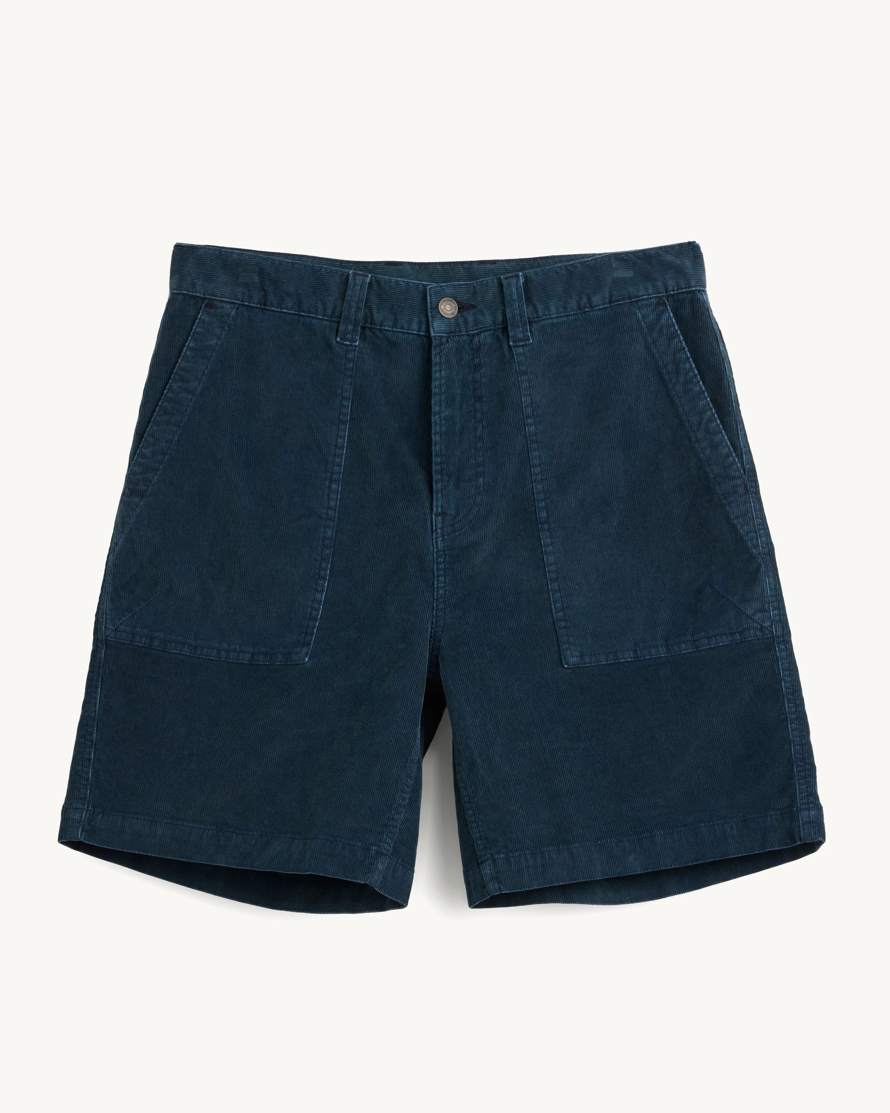 CORD CAMP SHORTS - NAVY - 1