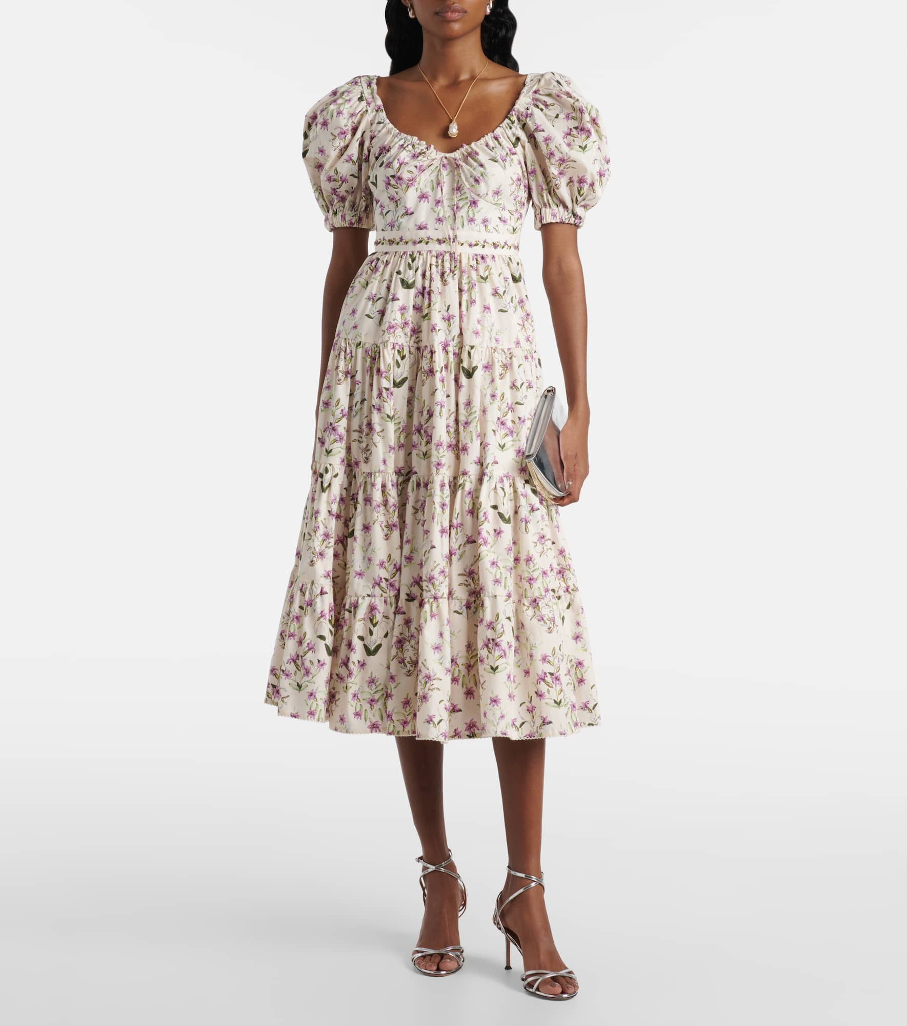 Palmera tiered cotton maxi dress - 2