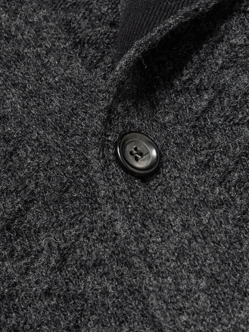 Jarvis Jacquard-Knit Merino Wool Cardigan Charcoal 4