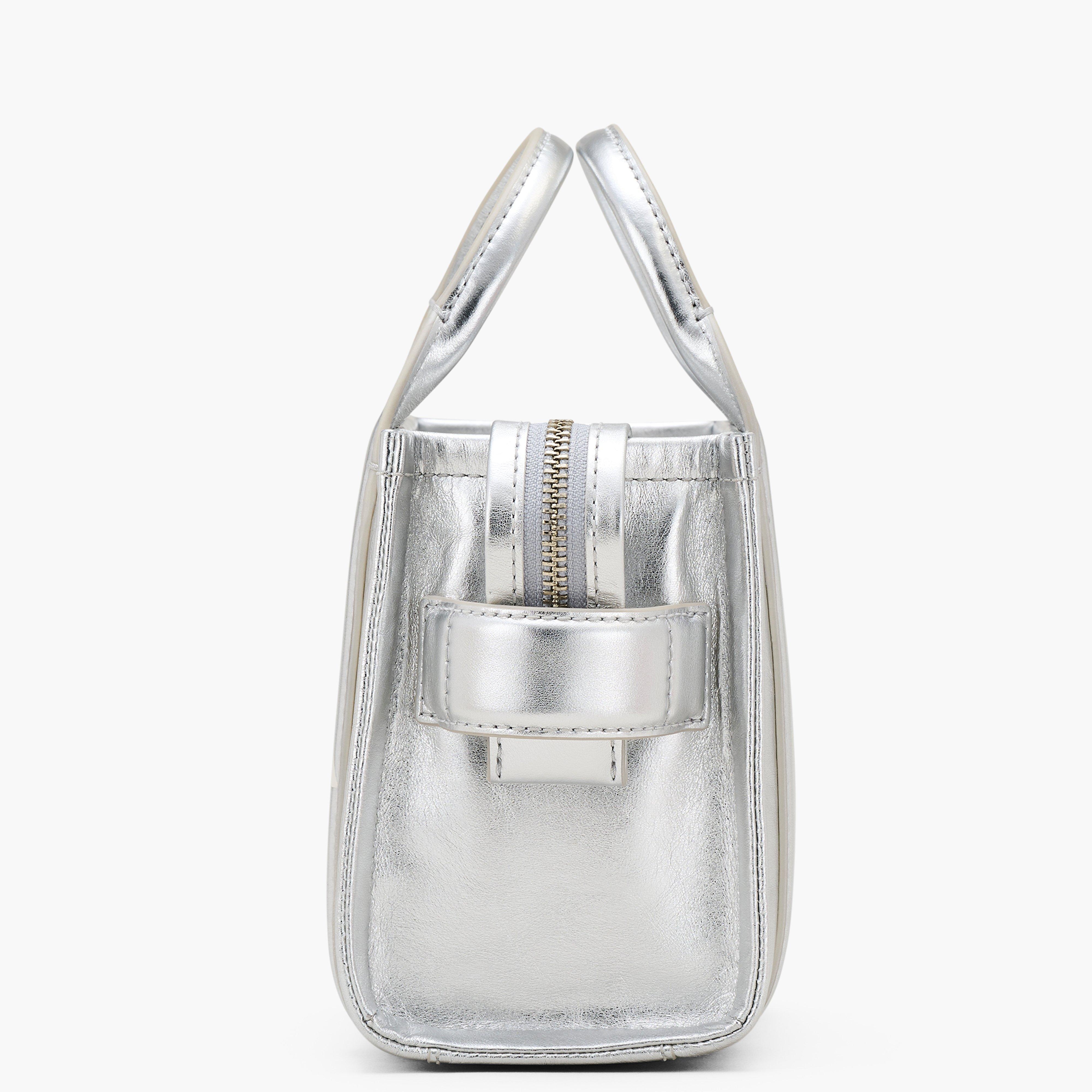 THE METALLIC LEATHER CROSSBODY TOTE BAG - 6