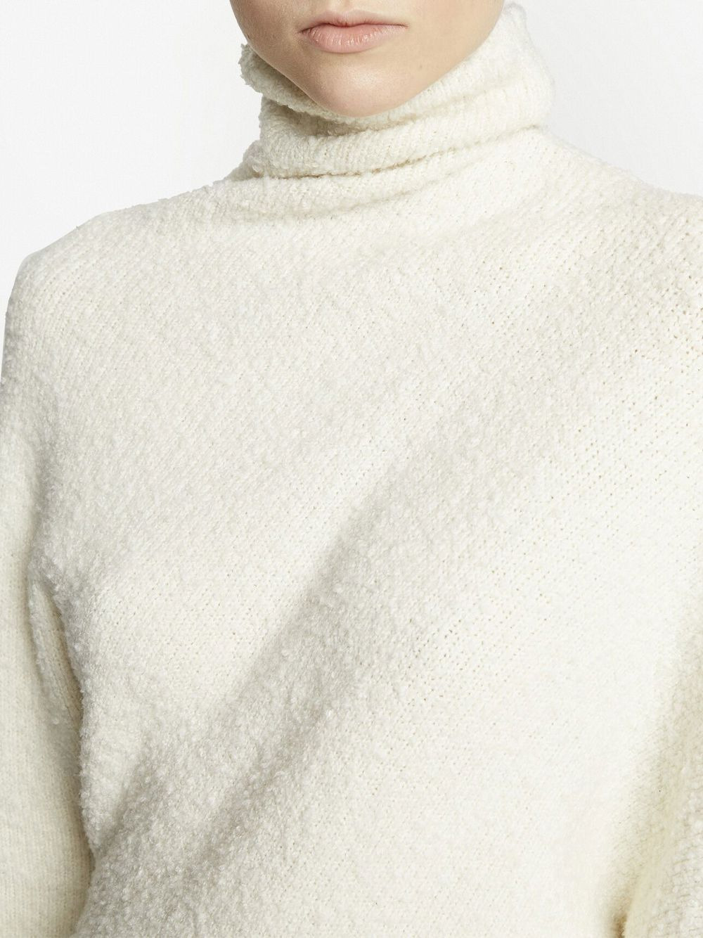 Fuzzy Boucle asymmetric sweater - 5