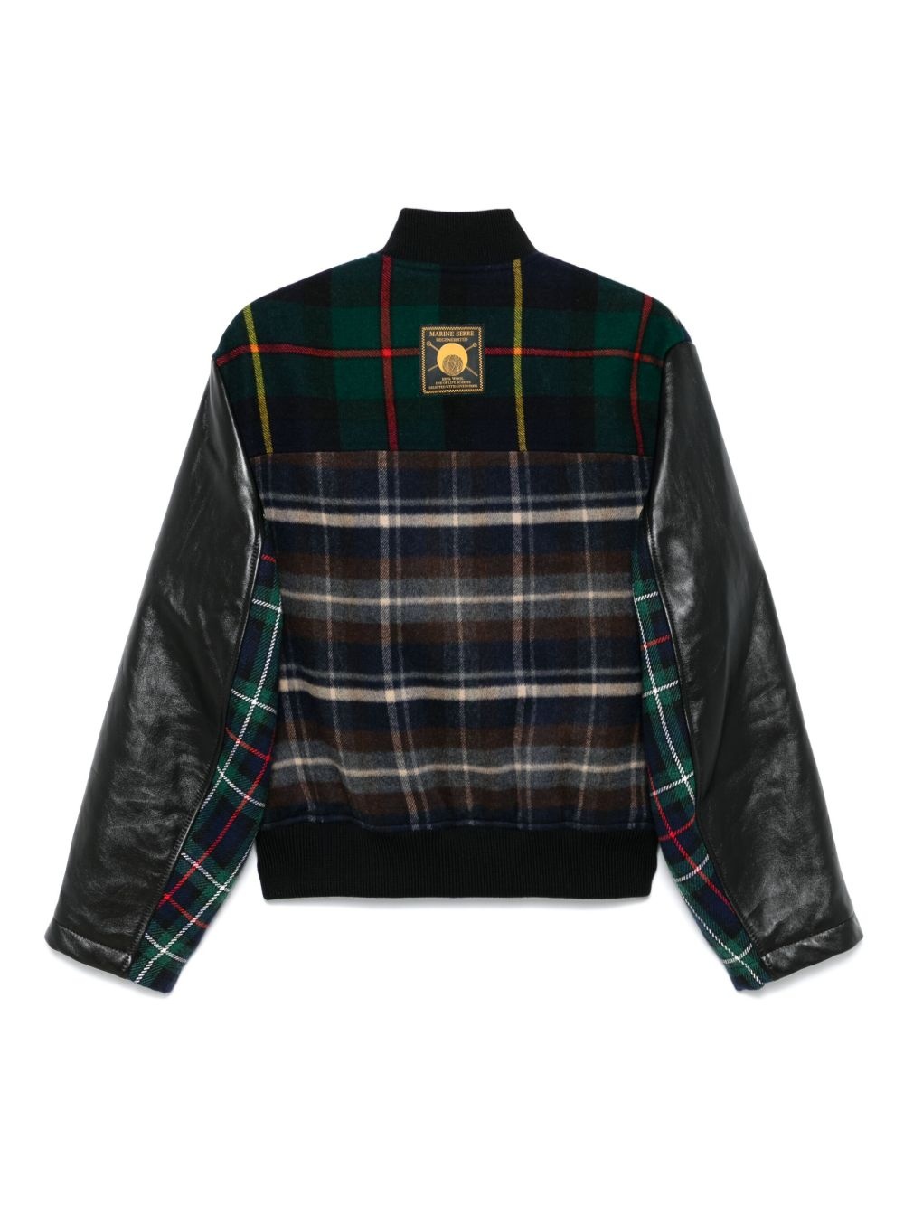 regenerated tartan bomber jacket - 2