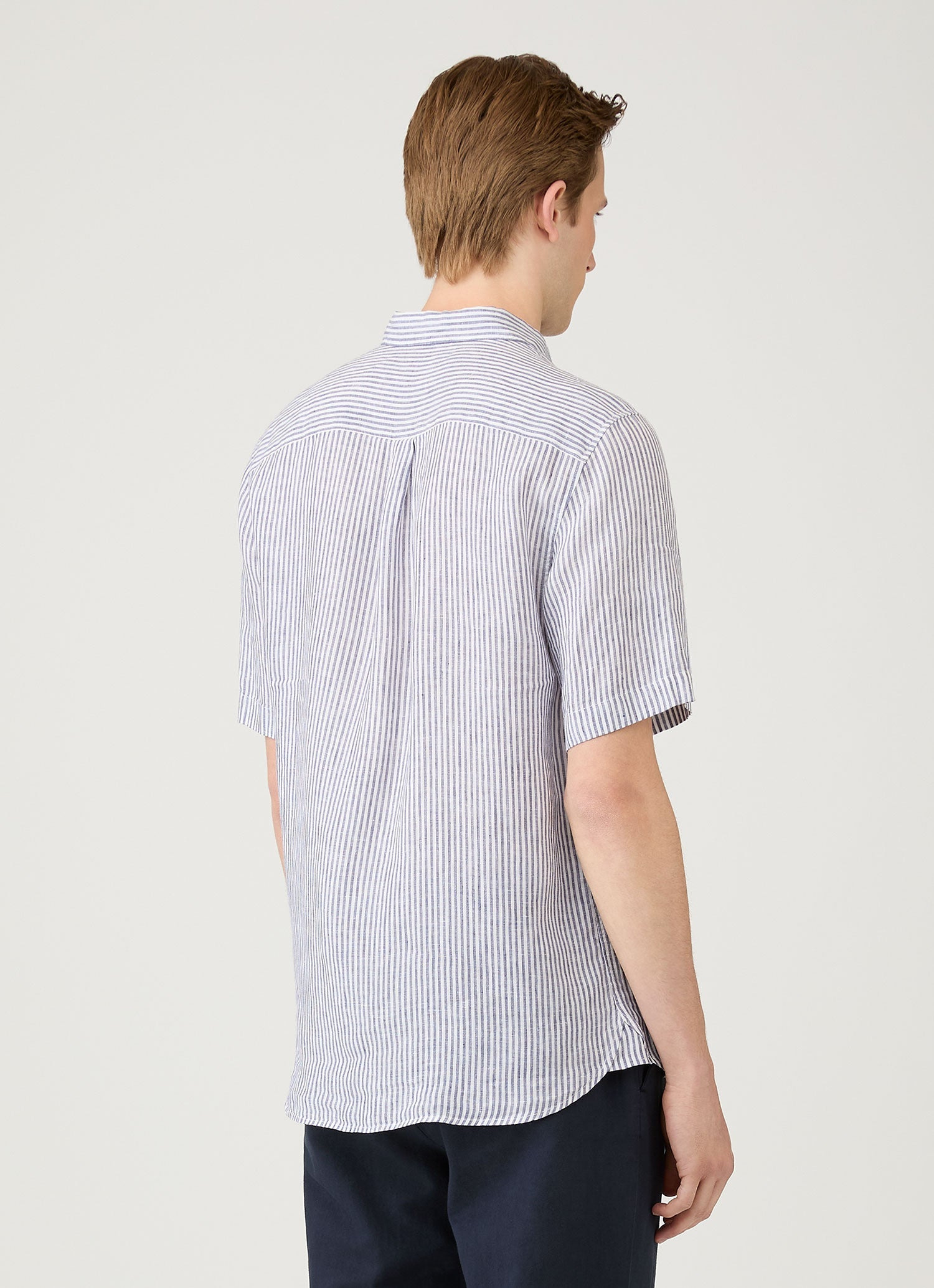 Italian Linen Short Sleeve Shirt - 5