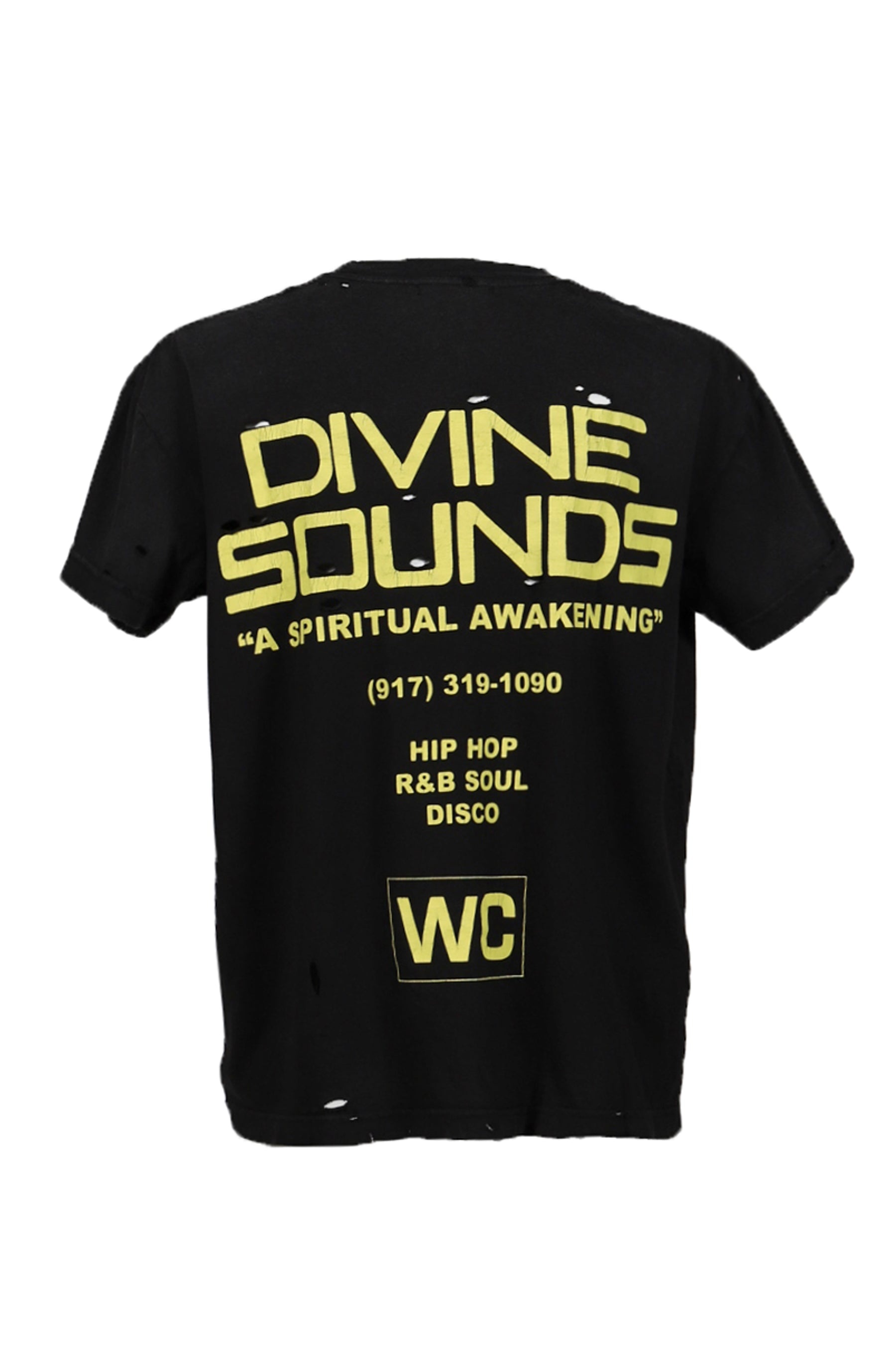 DIVINE SOUNDS DESTROYED EASY TEE / BLK - 6