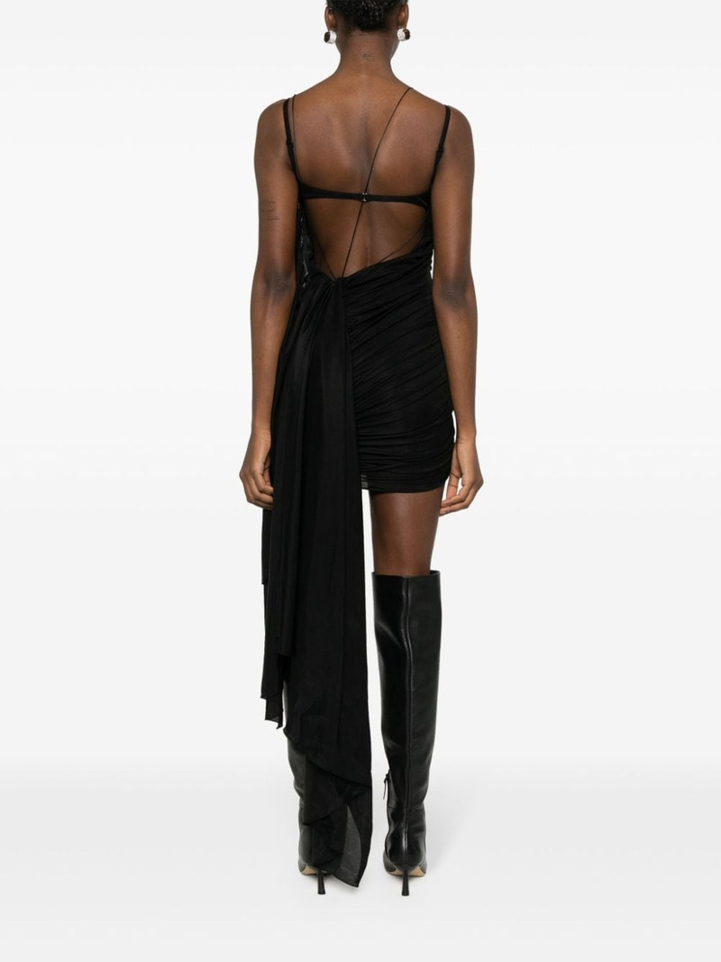 open-back draped minidress 4