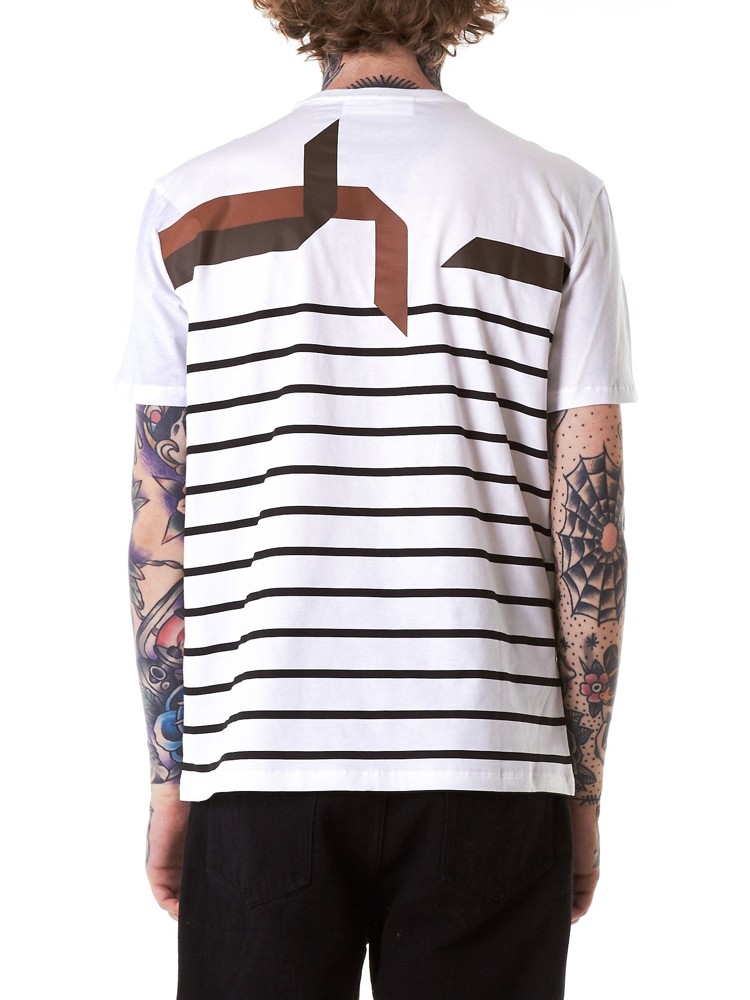 Striped Graphic Tee - 3