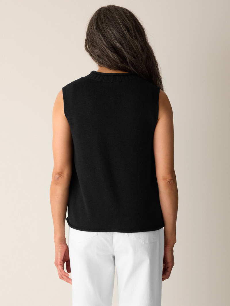 Peruvian Cotton Blend V-Neck Vest 4