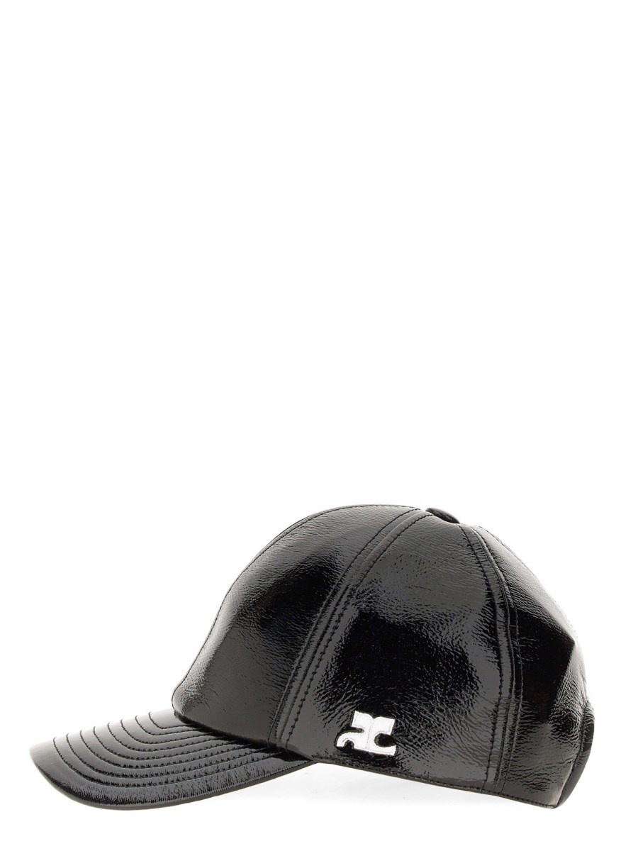 VINYL BASEBALL CAP WITH LOGO - 2