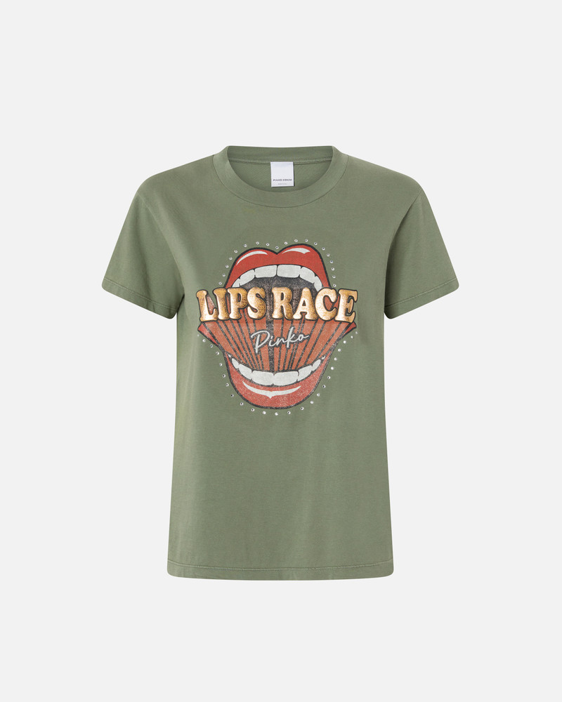 LIPS RACE MOUTH PRINT T-SHIRT 1