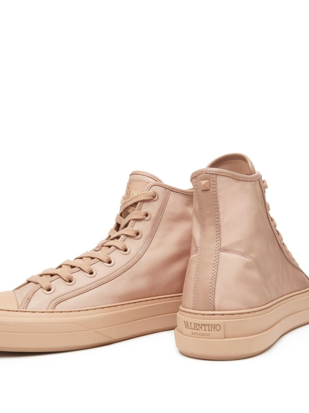 high-top lace-up sneakers - 5