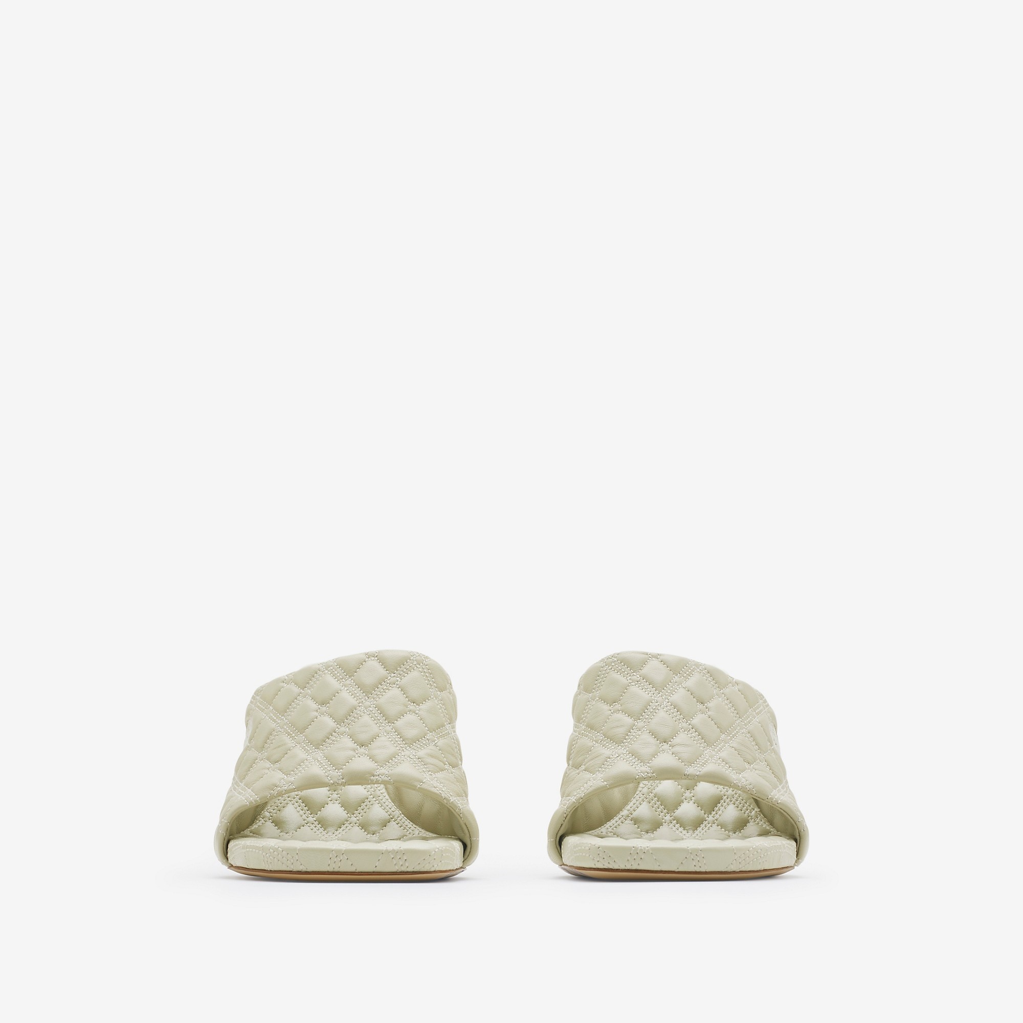 Leather Quilt Mules - 3