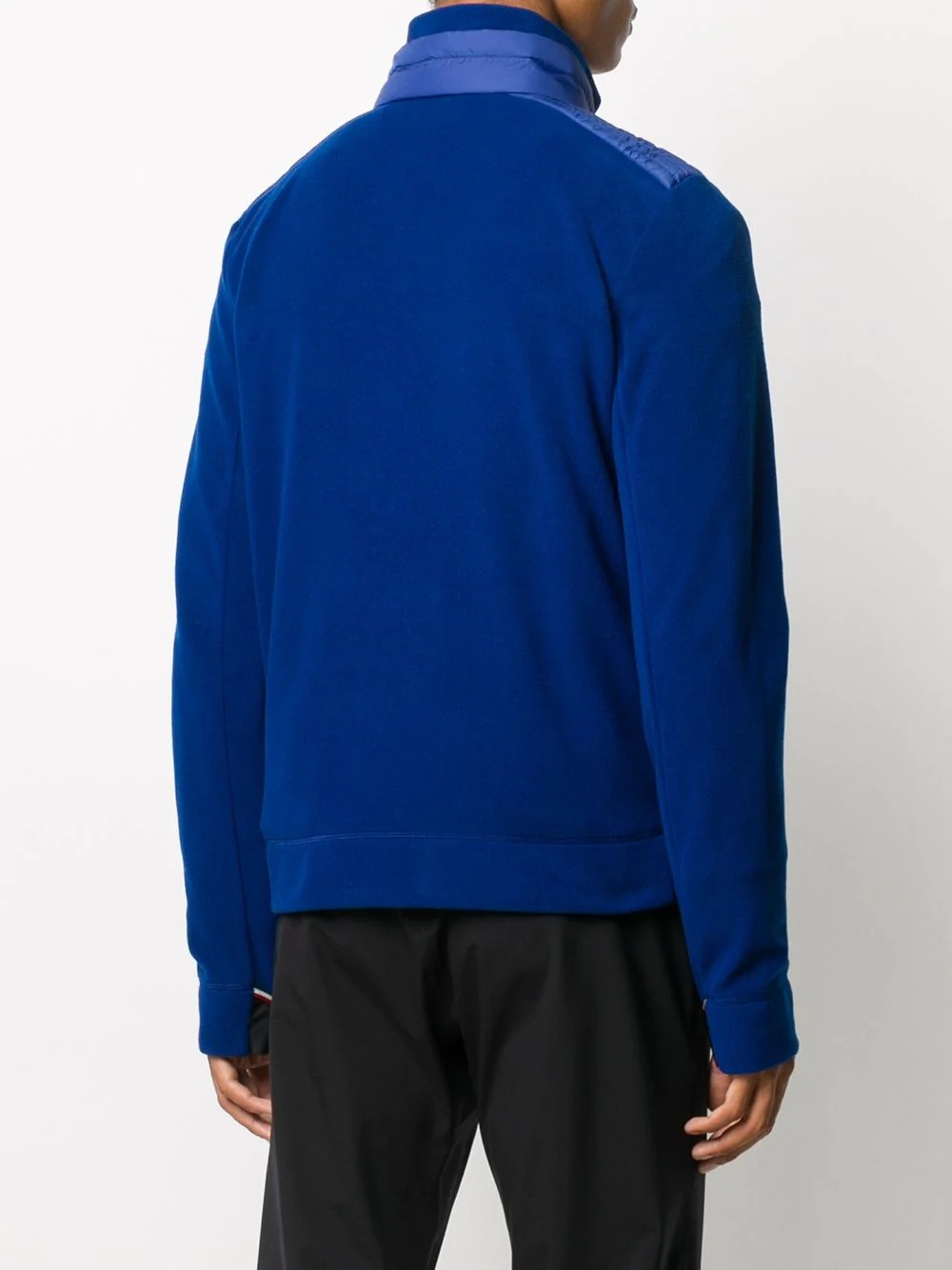 zipped embroidered logo jumper - 4