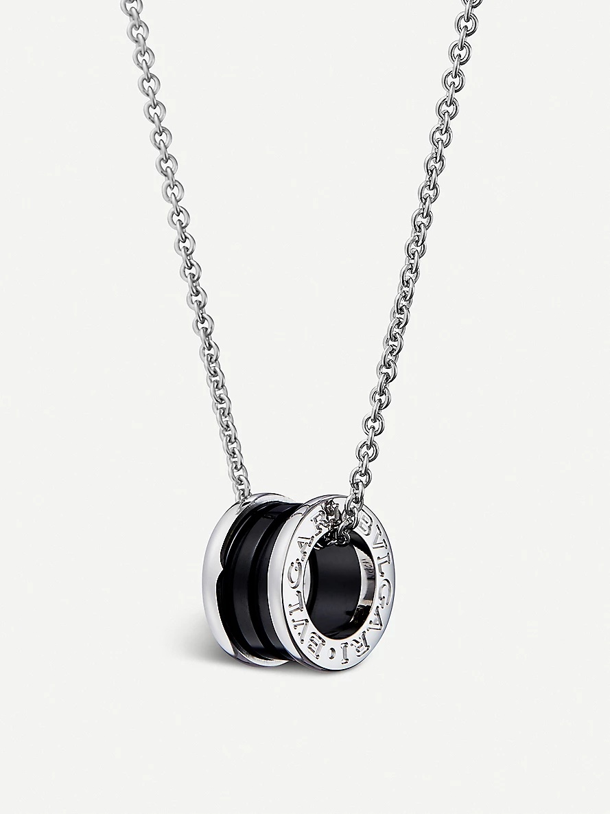 Save the Children black ceramic and sterling silver pendant necklace - 1