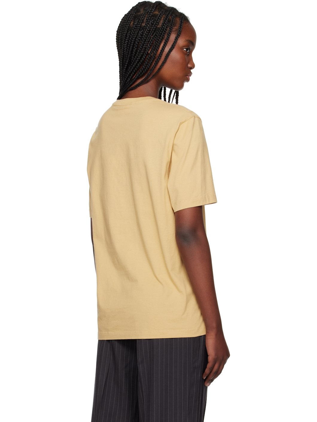 Yellow Chillax Fox Patch Regular T-shirt - 3