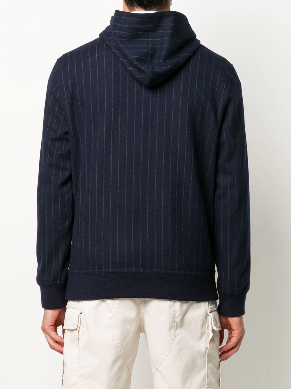 striped long-sleeve hoodie - 4