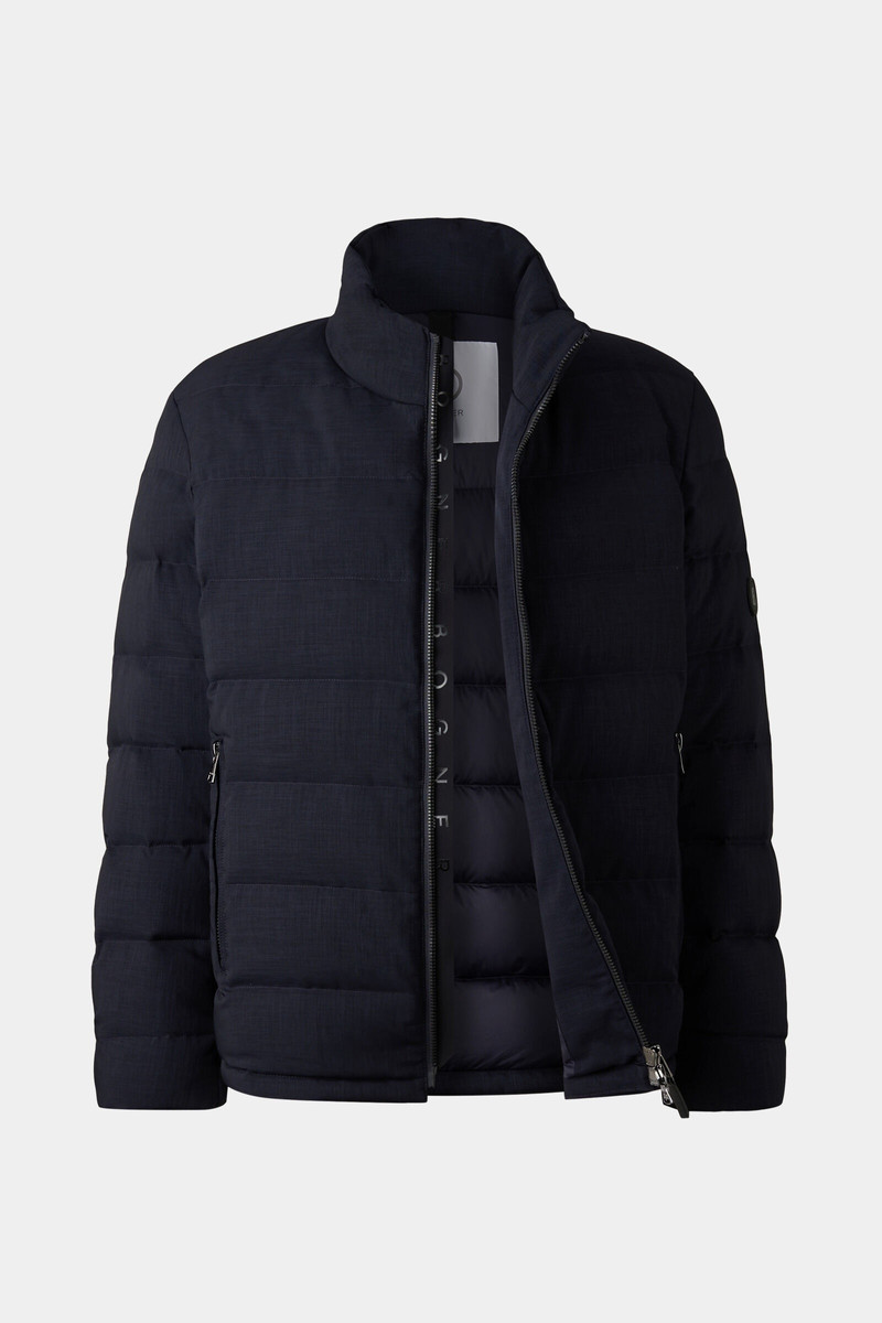 Hugh Down jacket in Navy blue 7