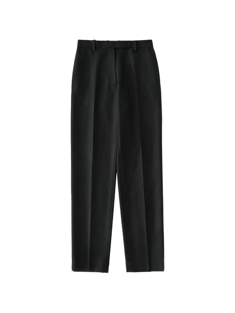 straight-leg wool trousers - 1
