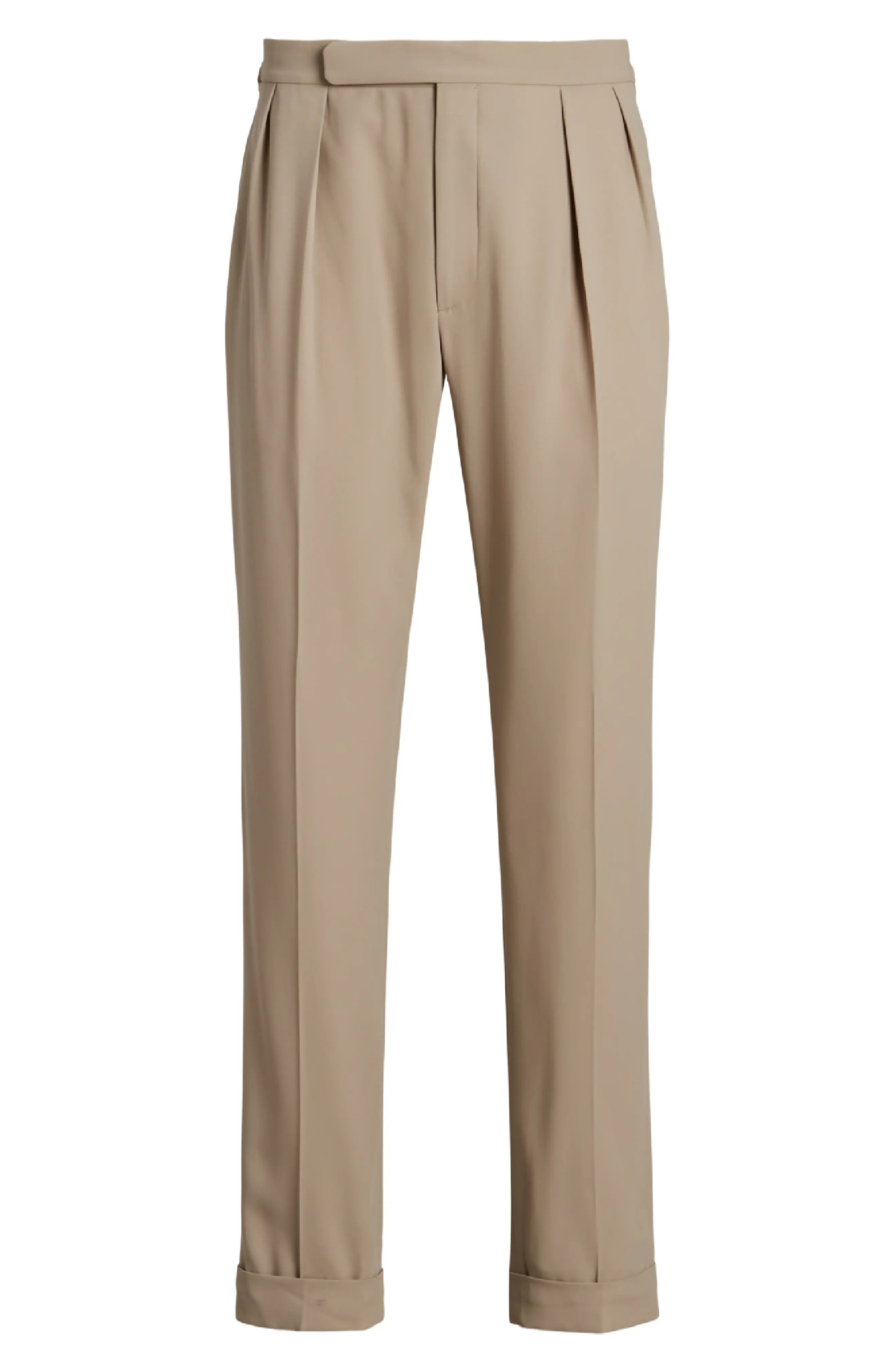 Gregory Pleated Wool Crepe Trousers - 5