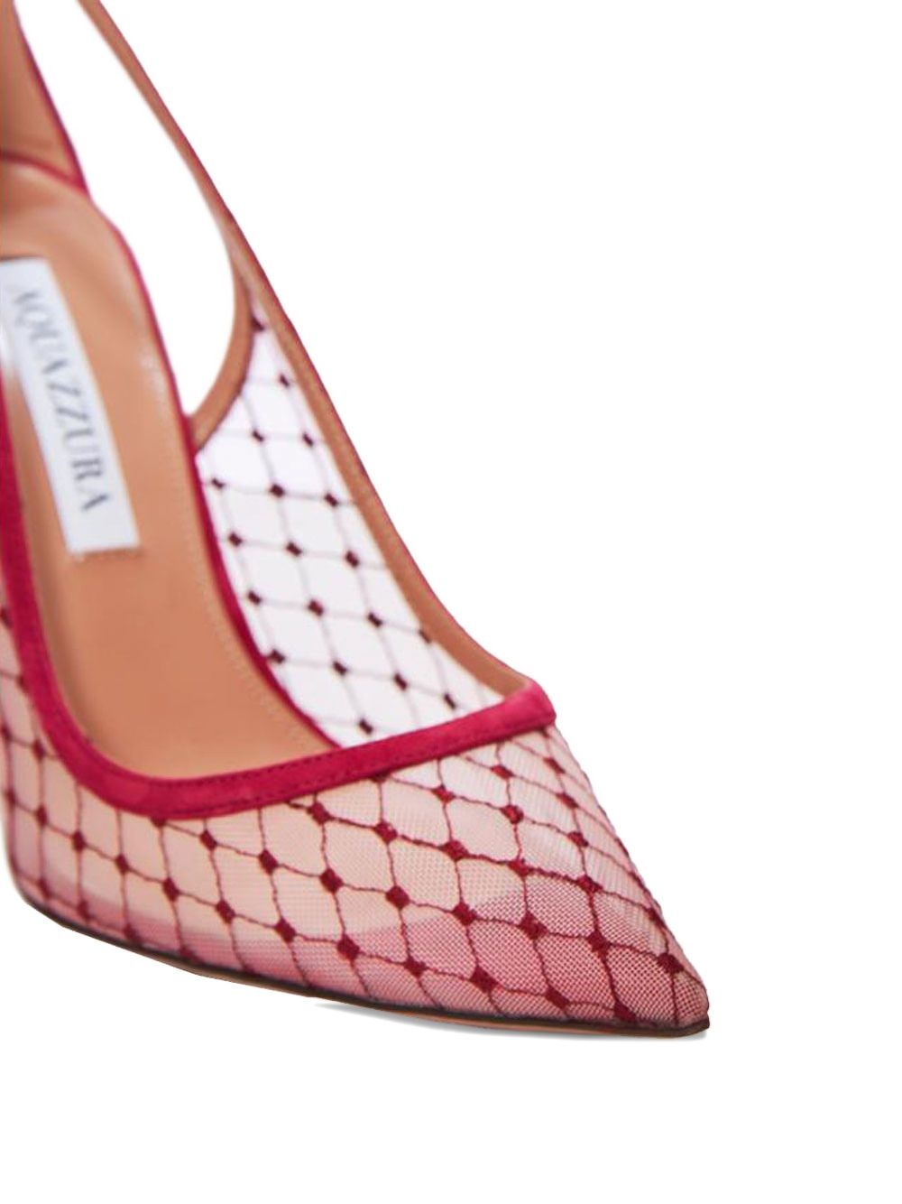 mesh-panelled stiletto pumps - 3
