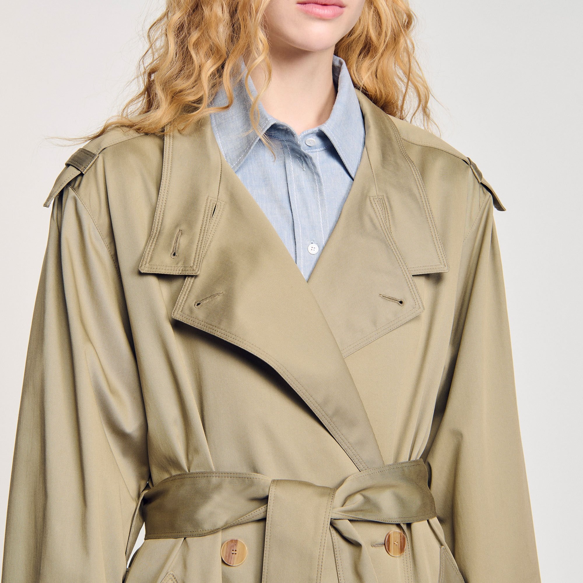 BELTED TRENCH COAT - 3