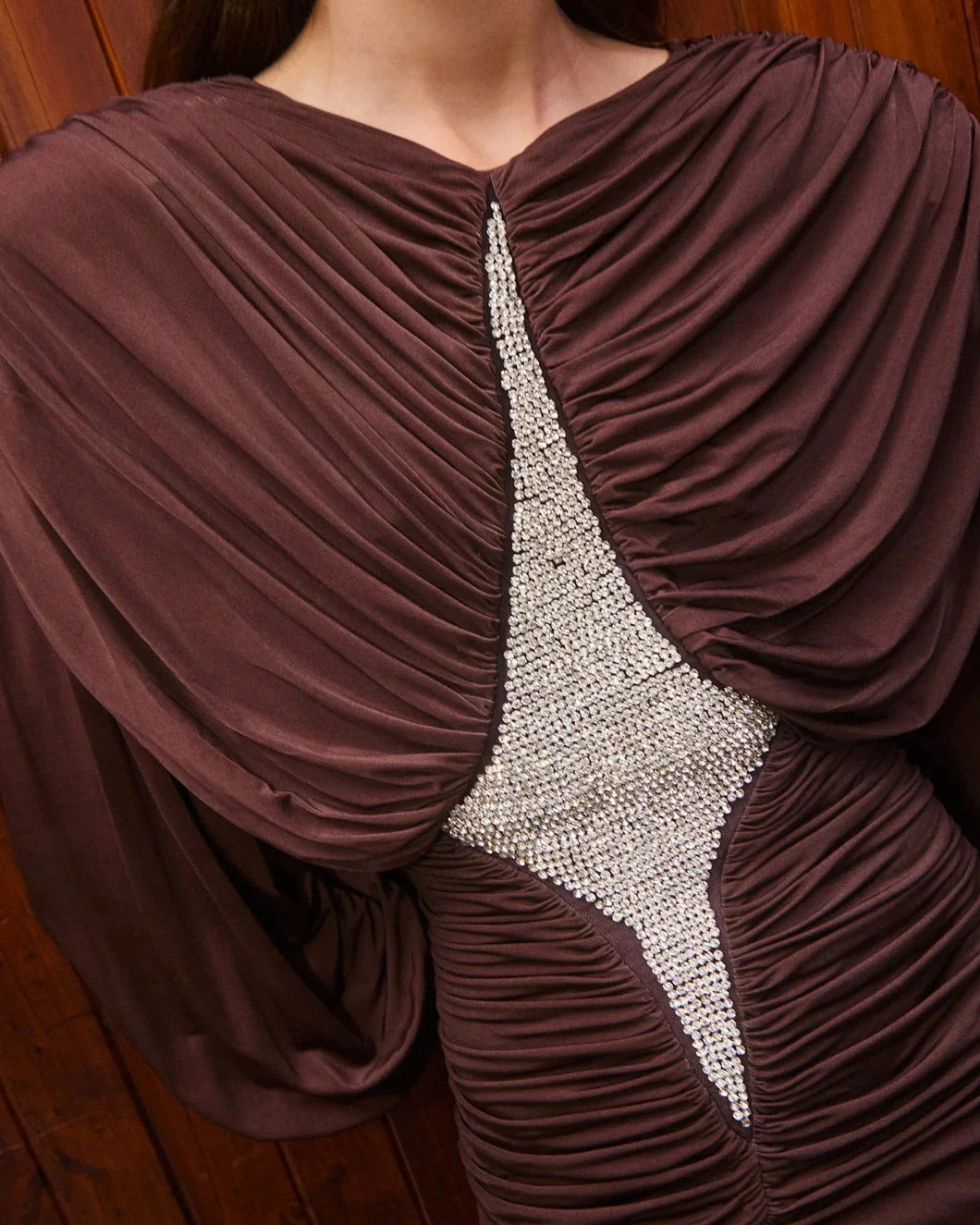 SILVIO RUCHED MIDI DRESS - 5