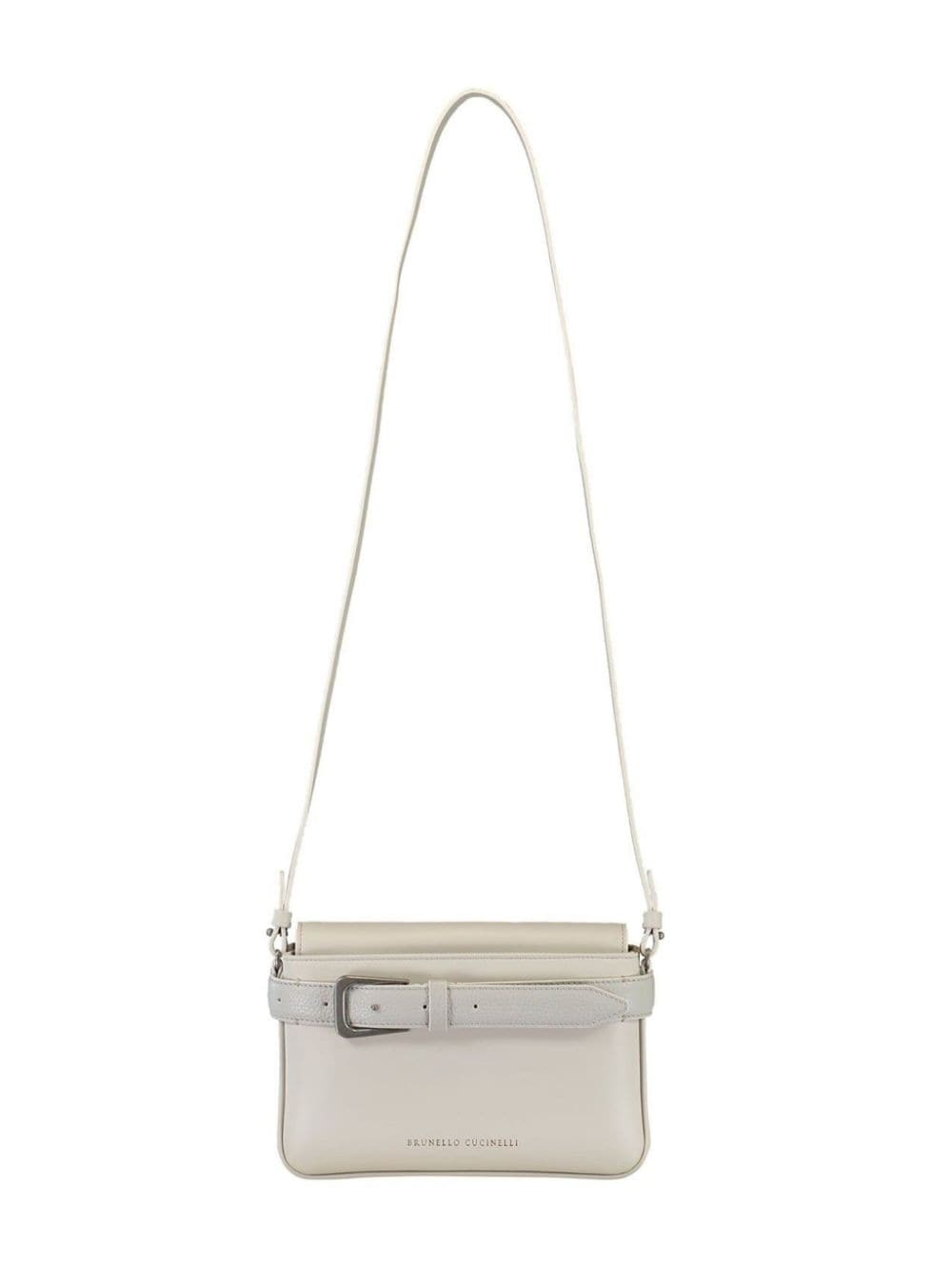 buckled leather crossbody bag - 1