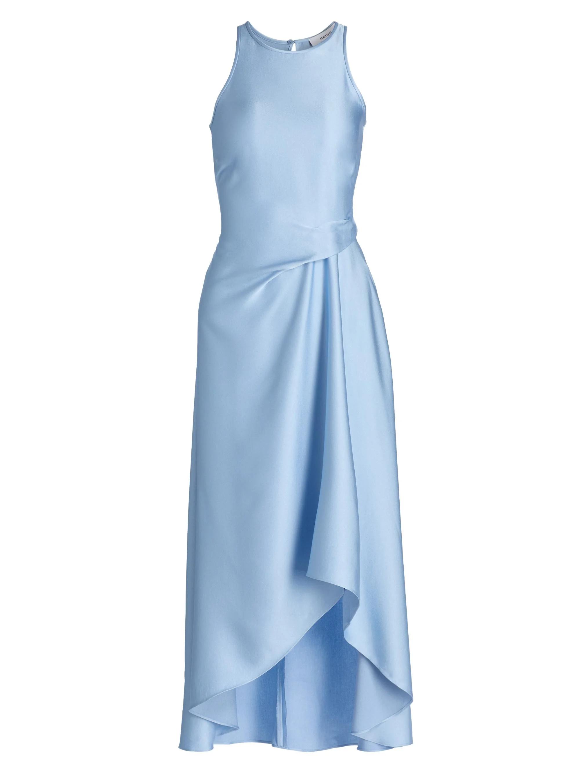 Women's Micah Bias Drape Midi-Dress - Blue - 1