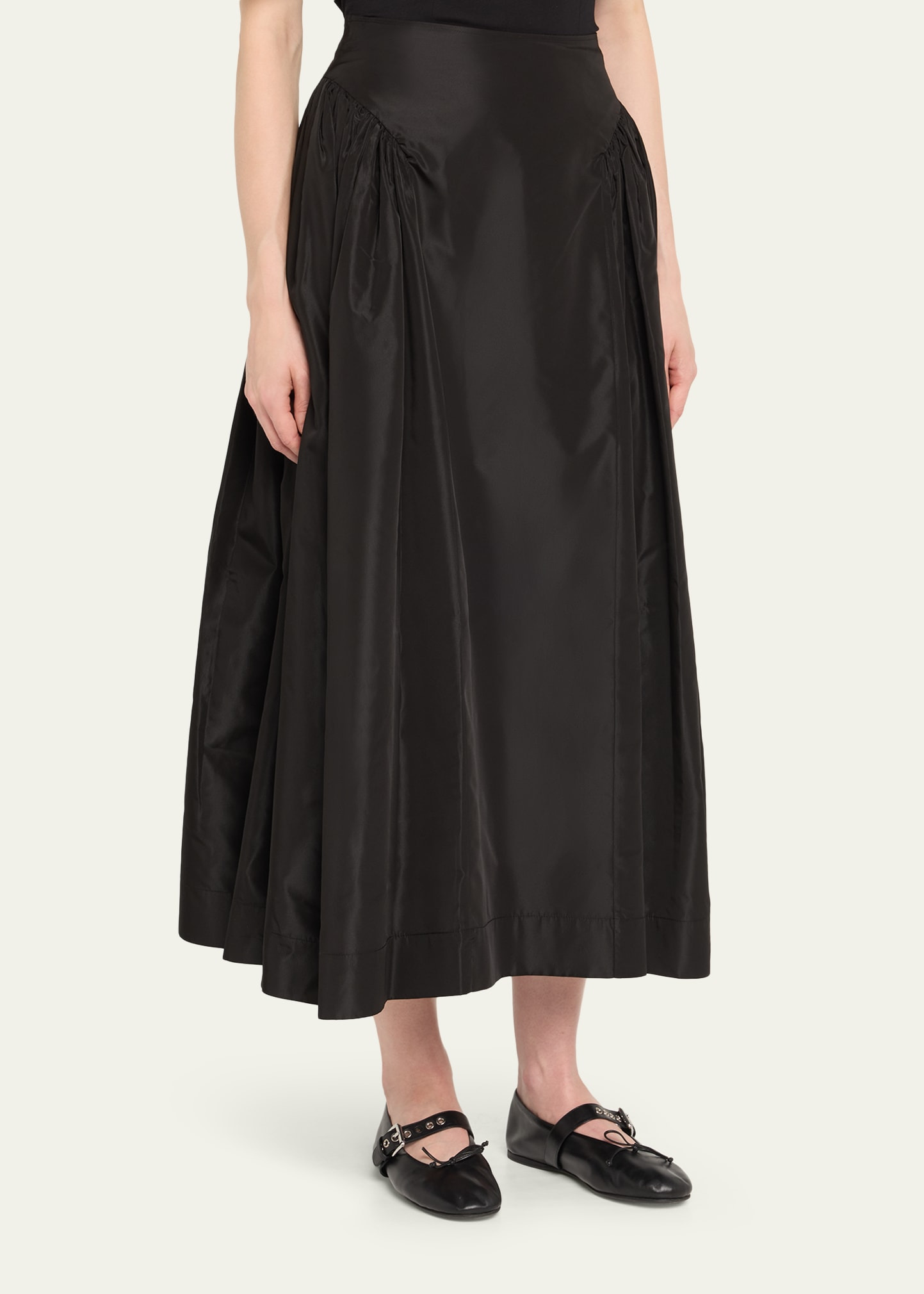 Hip Detail Bind Midi Skirt - 4