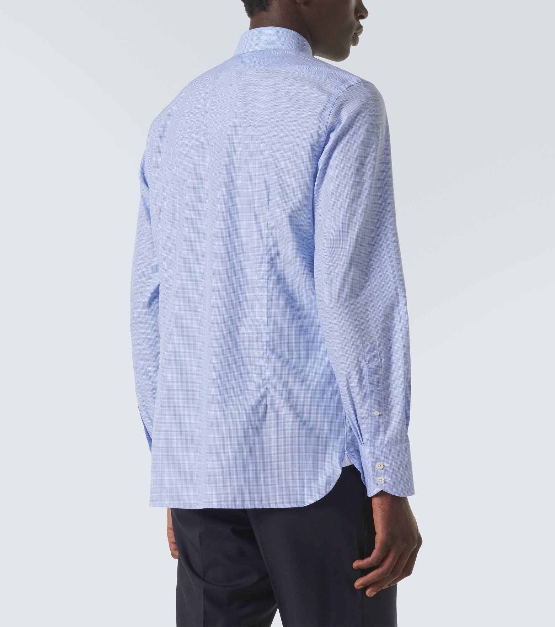 Gingham cotton twill shirt - 4