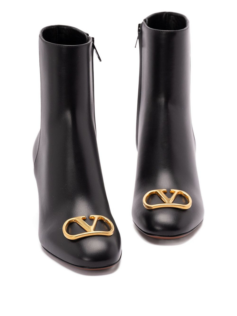 60mm logo-plaque leather boots 3