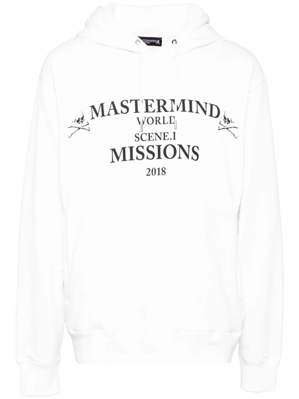 logo-print hoodie - 1