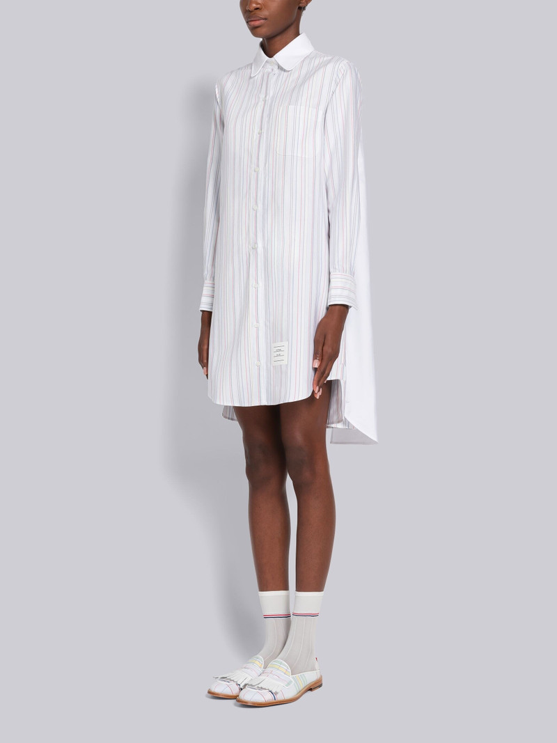 Thom Browne University Stripe Oxford Mini Shirtdress outlook