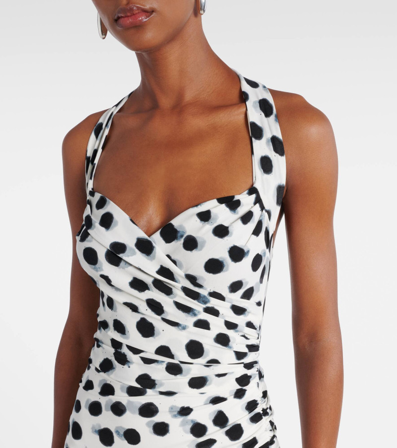 Cayla polka-dot midi dress 4