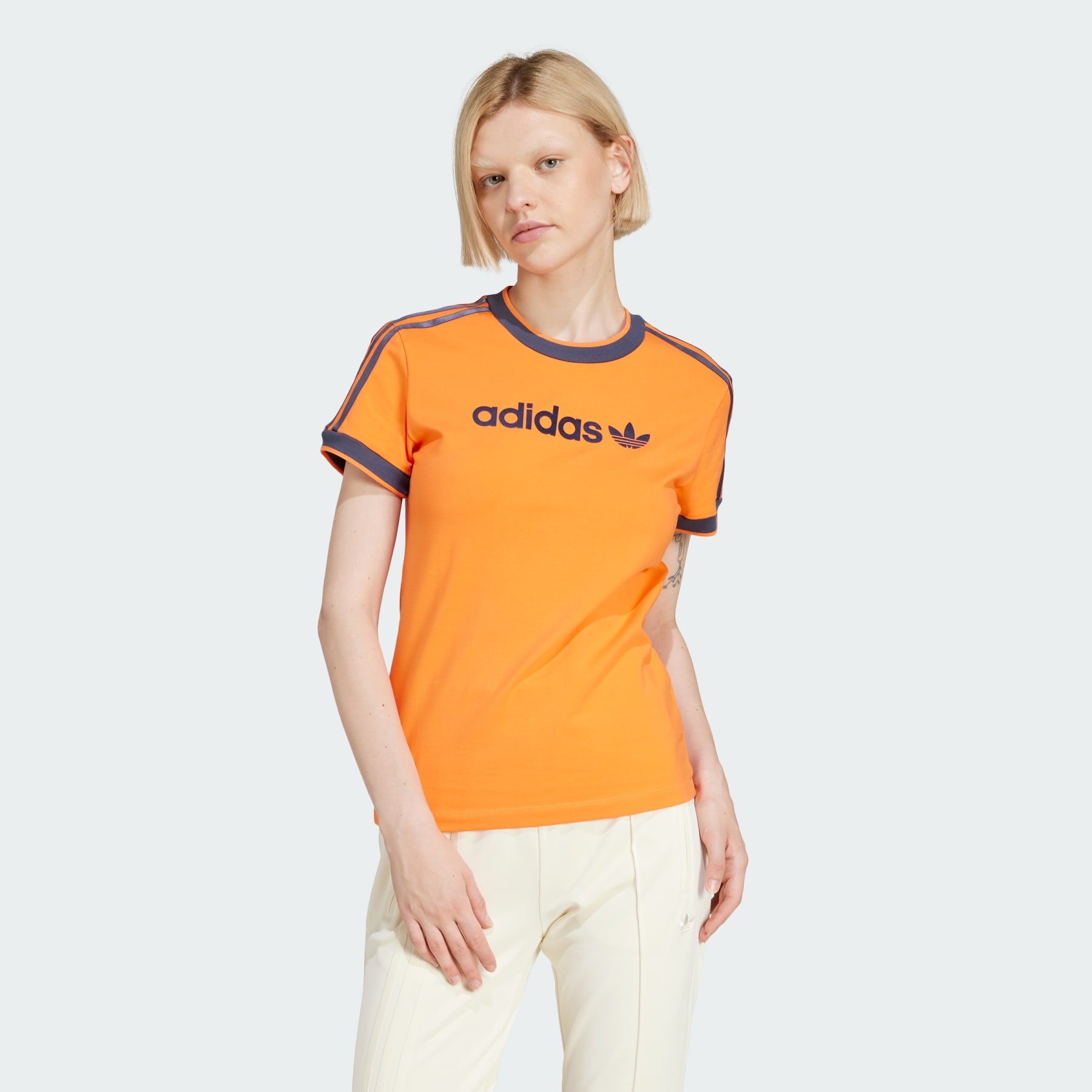 Linear Logo 3-Stripes Tee - 2