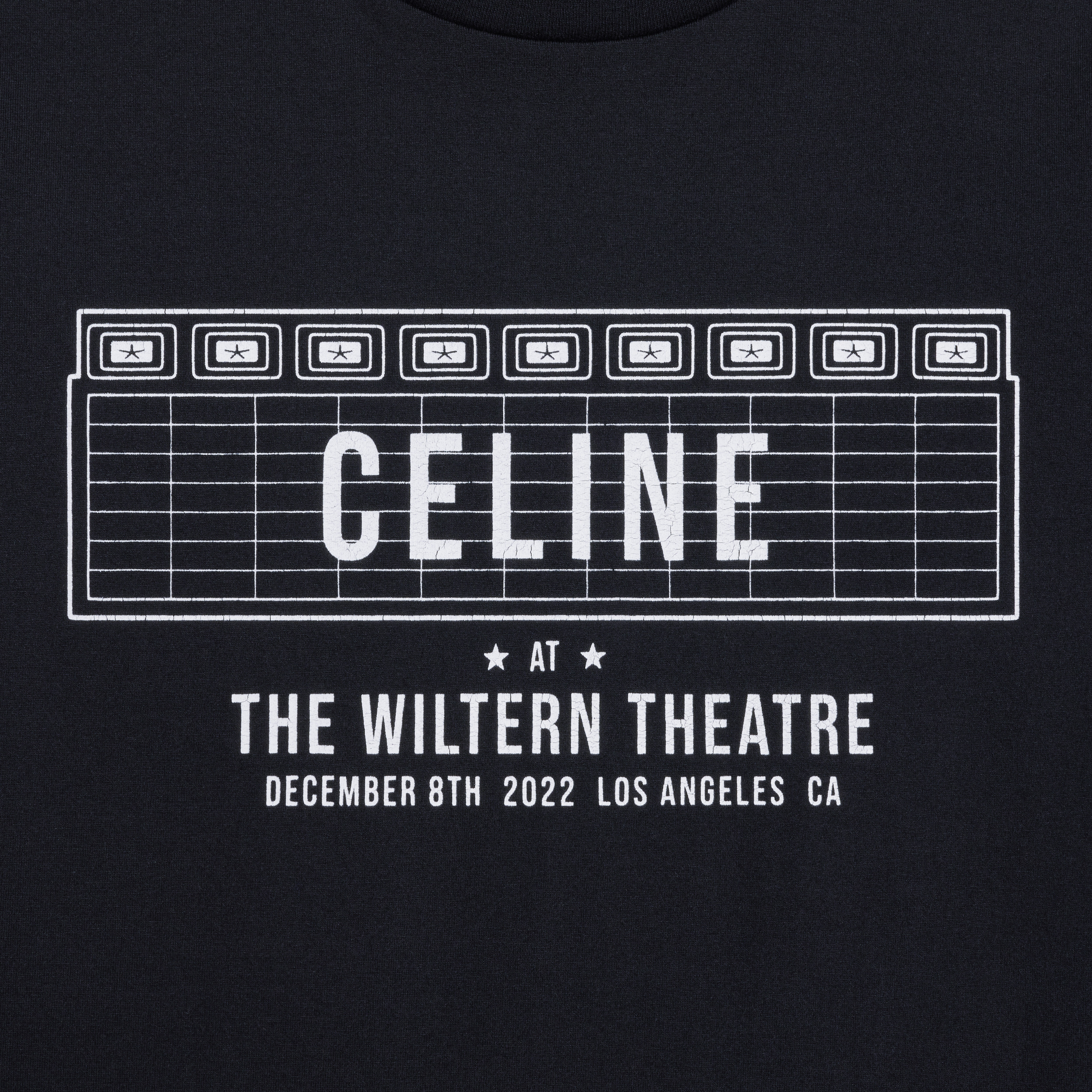 CELINE★素敵！限定版 WILTEN THEATRE コットンロゴTシャツ CELINE Celine wiltern T-shirt in cotton jersey | celine