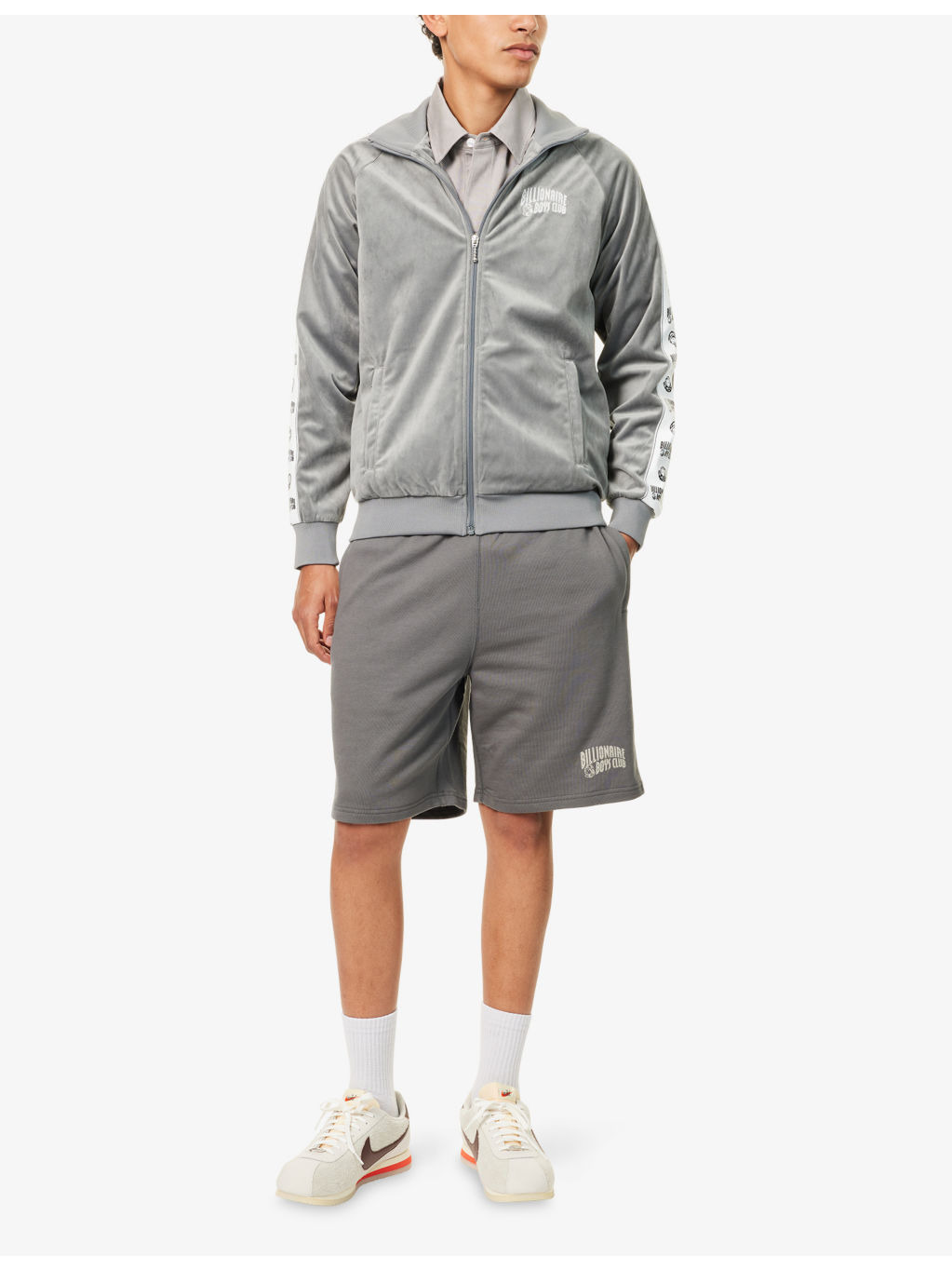 Arch Logo Taped Velour Track Top - 2