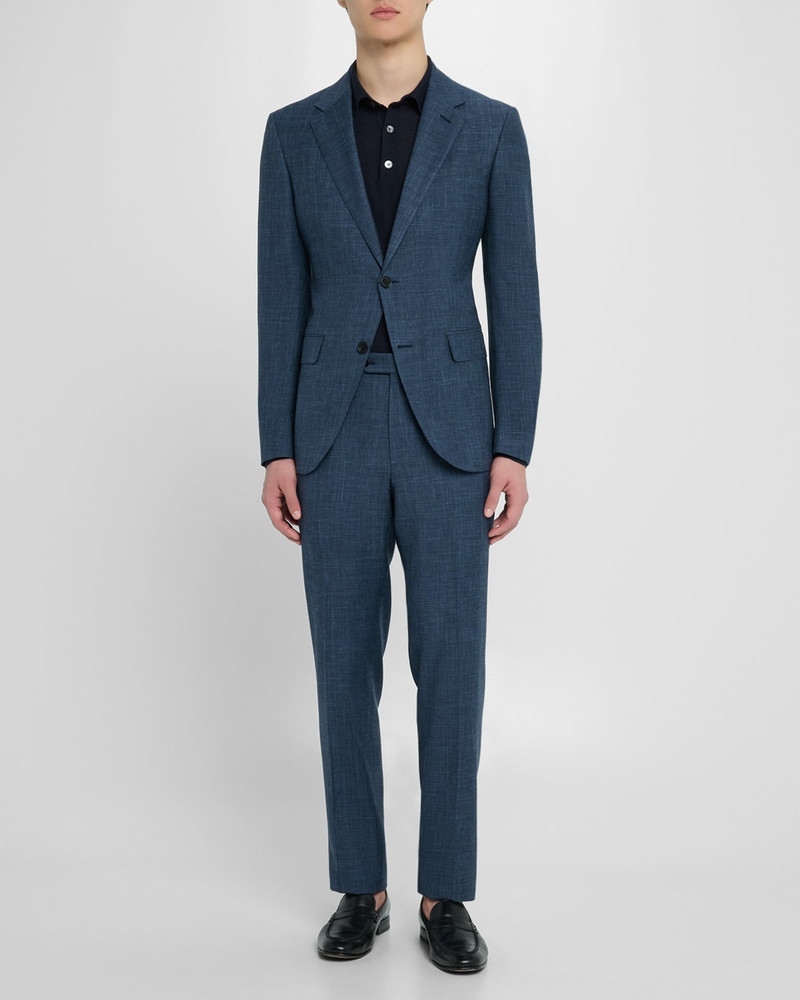 ZEGNA Men's Prince of Wales Crossover Suit outlook