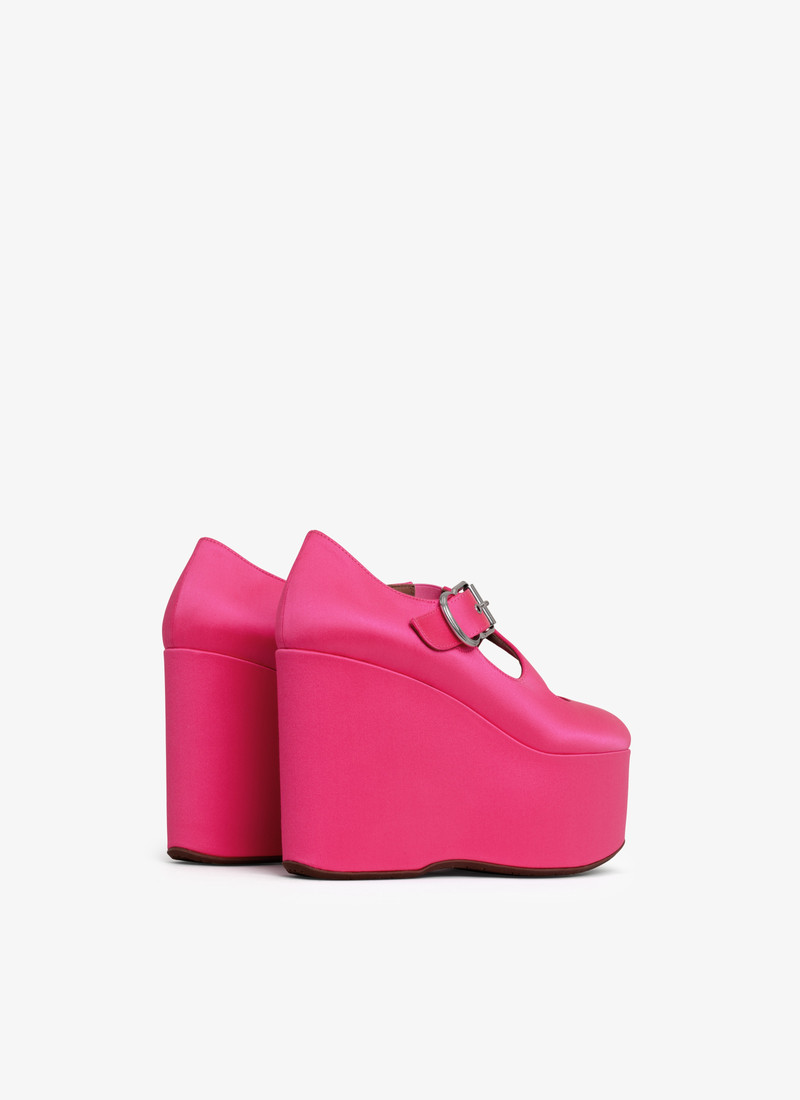 Alaïa CRISS CROSS WEDGES IN SATIN outlook