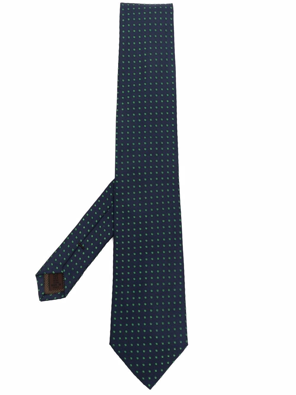 embroidered silk tie - 1